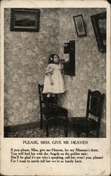 Please, Miss, Give Me Heaven Telephones Postcard Postcard Postcard