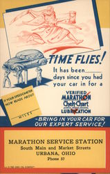 Marathon Service Station Urbana Ohio Gas Stations Postcard Postcard Postcard