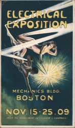 1909 Electrical Exposition, Mechanics Building Postcard