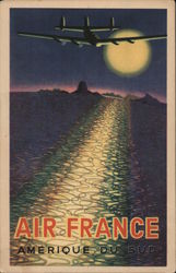 Air France Amerique du Sud Airline Advertising Postcard Postcard Postcard