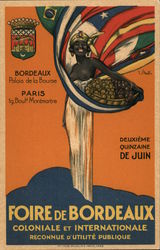 Foire de Bordeaux Coloniale et Internationale Reconnue d'Utilite Publique Postcard