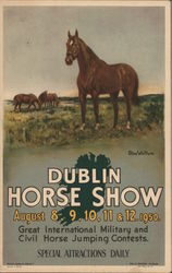 Dublin Horse Show August 8,9,10,11 & 12, 1950 Postcard