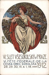 Sokol - VII Slet Vsesokolsky v Praze 1912 Postcard