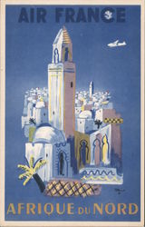 Air France Afrique du Nord Postcard