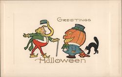 Halloween Greetings Postcard Postcard Postcard