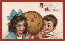 Hallowe'en Greetings Postcard