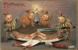 Hallowe'en Cake, Goblins Postcard