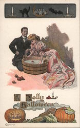 A Jolly Hallowe'en Postcard