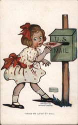 I Send My Love by Mail Postcard