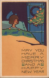 May You Have a Merry Christmas and a Happy New Year Postcard