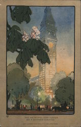 The Metropolitan Tower on a Summer Evening New York City, NY Rachael Robinson Elmer Postcard Postcard Postcard