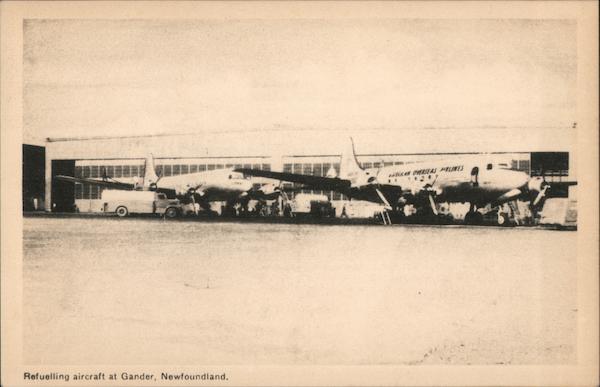 Refueling Aircraft Gander NL Canada Newfoundland and Labrador