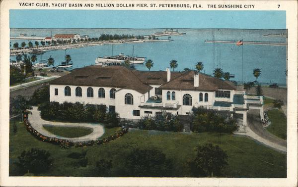 Yacht Club, Yacht Basin and Million Dollar Pier St. Petersburg Florida