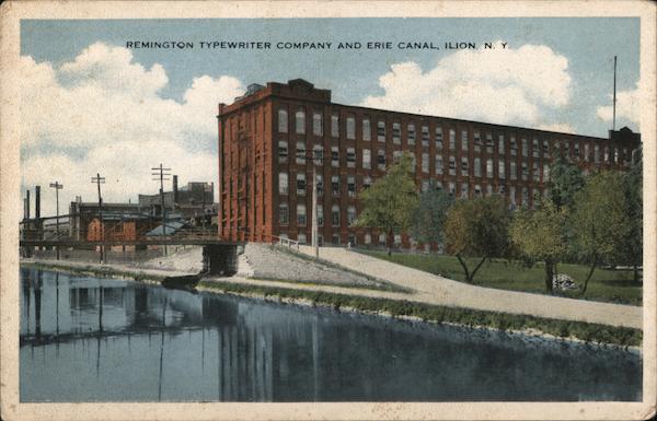 Remington Typewriter Company and Erie Canal Ilion New York