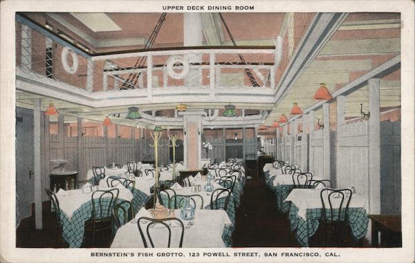 Bernstein's Fish Grotto Upper Deck Dining Room San Francisco California