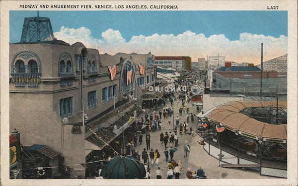Midway and Amusement Pier, Venice Los Angeles California