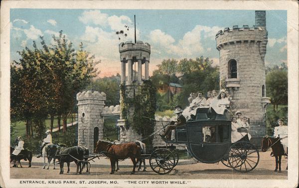 Entrance to Krug Park St. Joseph Missouri