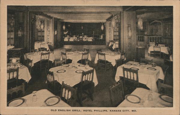 Old English Grill, Hotel Phillips Kansas City Missouri
