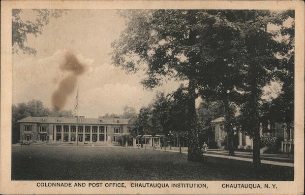 Colonnade and Post Office - Chautauqua Institution New York