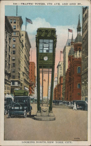 Traffic Tower, 5th Ave. and 42nd St. New York