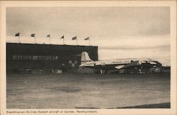 Scandinavian Airlines System Aircraft Gander, NL Canada Newfoundland and Labrador Postcard Postcard Postcard