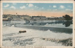 The Old Dam From Erie Railway Station Postcard