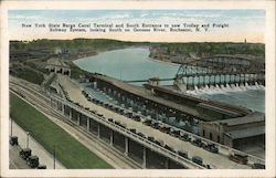 New York State Barge Canal Terminal and South Entrance Postcard