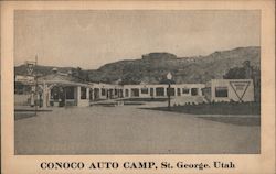 Conoco Auto CAmp St. George, UT Postcard Postcard Postcard