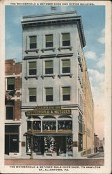 The Wetherhold & Metzger Shoe and Office Building Allentown, PA Postcard Postcard Postcard
