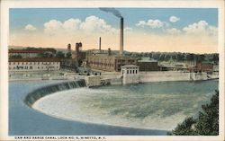 Dam and Barge Canal Lock No. 5 Postcard