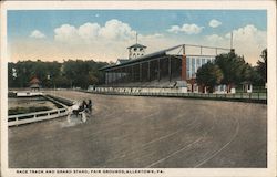 Race Track and Grand Stand, Fair Grounds Postcard