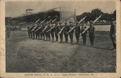 Litter Drill, U.S.A. A.C. Camp Persons Allentown, PA Postcard Postcard Postcard