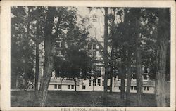 High School Smithtown Branch New York Postcard Postcard Postcard