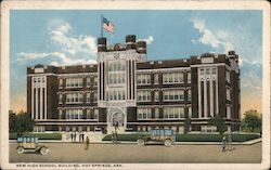 New High School Building Postcard