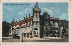 First National Bank Chanute, KS Postcard Postcard Postcard