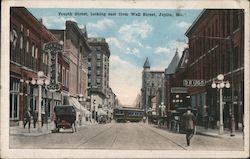 Fourth Street, Looking East from Wall Street Postcard