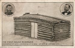 Residence of General Larimer Built in 1858 Postcard