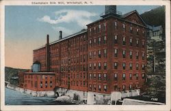 Champlain Silk Mill Postcard