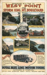 Impressions of a tour to West Point and Strom King Mt. Boulevard Postcard