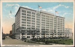 Santa Fe General Office Building Topeka, KS Postcard Postcard Postcard