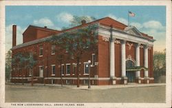 The New Liederkranz Hall, Grand Island, Nebr Nebraska Postcard Postcard Postcard