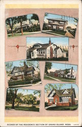 Scenes of the Residence Section Postcard