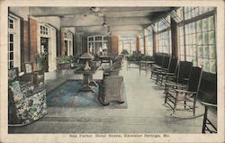 Sun Parlor, Hotel Snapp Postcard