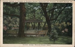 Superior Springs on Grounds of Excelsior Springs Sanitarium and Hospital Postcard
