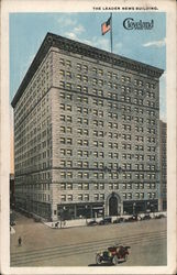 The Leader News Building Postcard