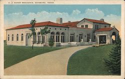 A.J. Baker Residence Postcard