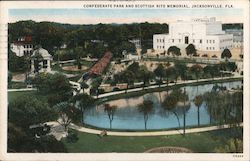 Confederate Park and Scottish Rite Memorial Postcard