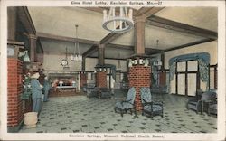 Elms Hotel Lobby Postcard