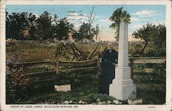 Grave of Jesse James Excelsior Springs, MO Postcard Postcard Postcard