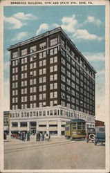 Commerce Building 12th and State Streets Erie, PA Postcard Postcard Postcard